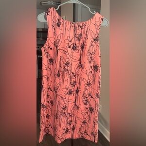 Worthington Peach and Black Floral Dress